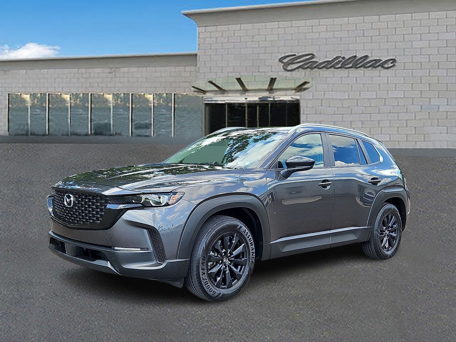 2023 Mazda Mazda CX-50 2.5 S Preferred Plus Package in Gray — front three-quarter view