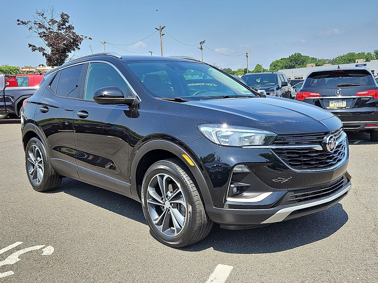 2023 Buick Encore GX Select in Ebony Twilight Metallic — front three-quarter view