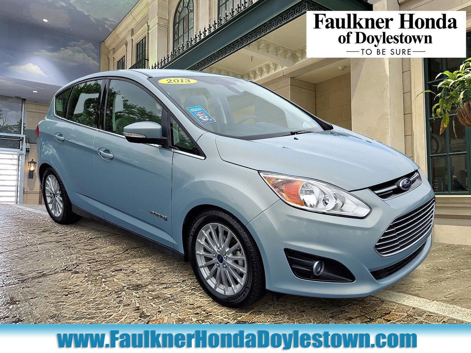 2013 Ford C-Max Hybrid 5dr HB SEL in Ice Storm Metallic — front three-quarter view