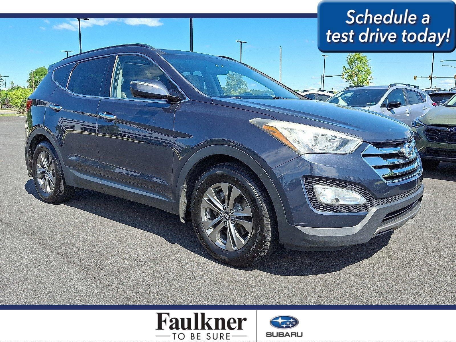 2014 Hyundai Santa Fe Sport FWD 4dr 2.4 in Marlin Blue — front three-quarter view