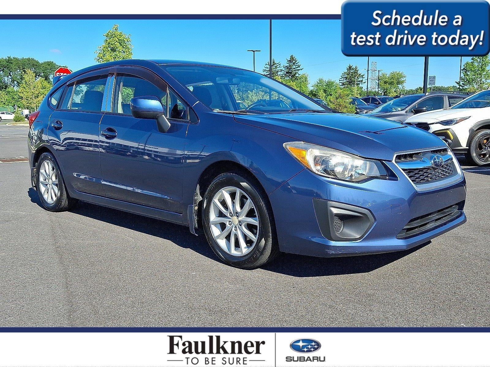 2013 Subaru Impreza Wagon 5dr Auto 2.0i Premium in Marine Blue Pearl — front three-quarter view