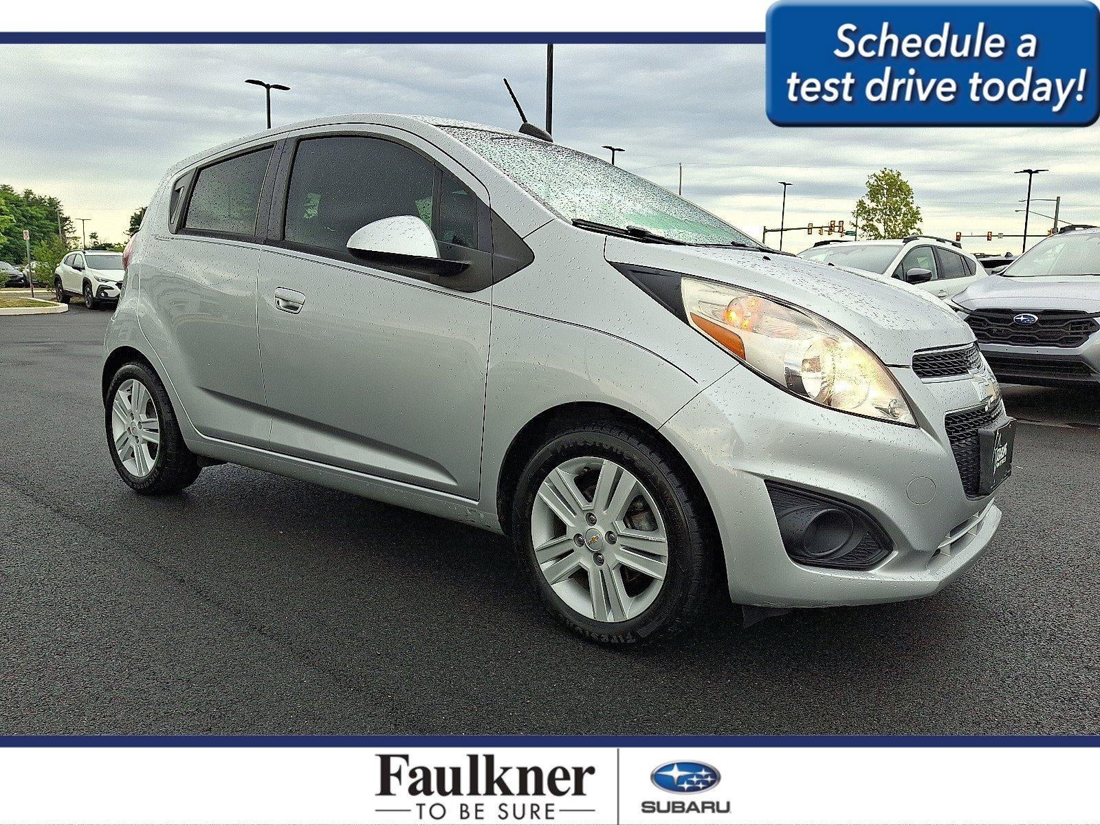 2015 Chevrolet Spark Hatch LS (Automatic) in Silver Ice — front three-quarter view