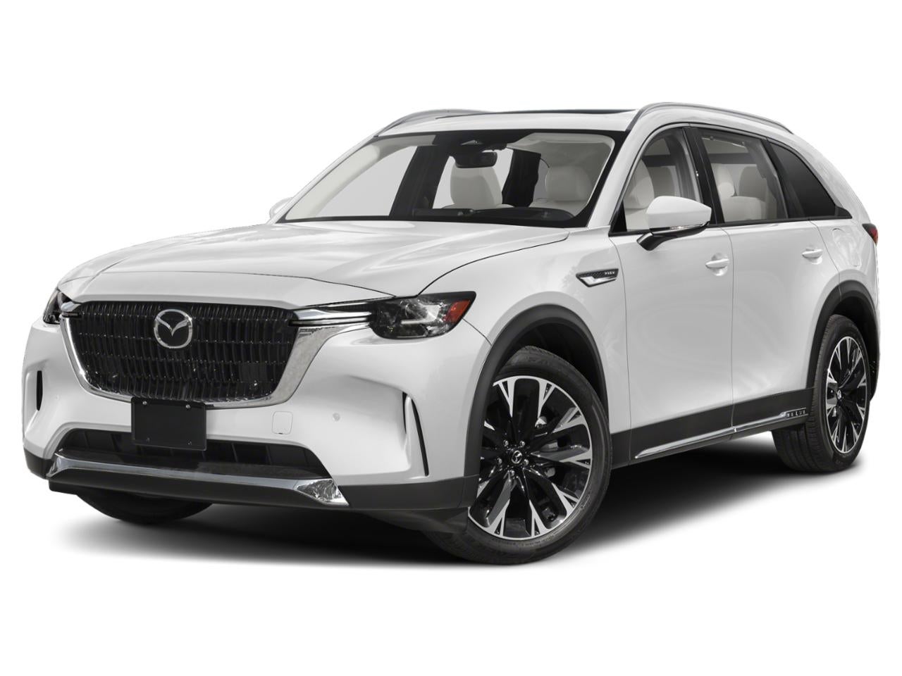 2024 Mazda Mazda CX-90 PHEV Premium AWD in Rhodium White Premium — front three-quarter view
