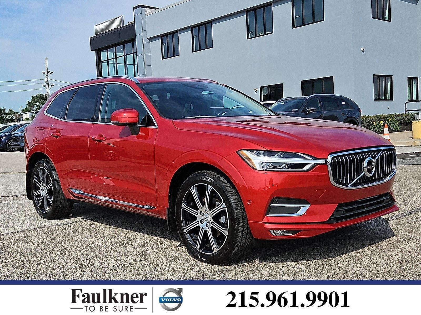 2018 Volvo XC60 T5 AWD Inscription in Fusion Red Metallic — front three-quarter view