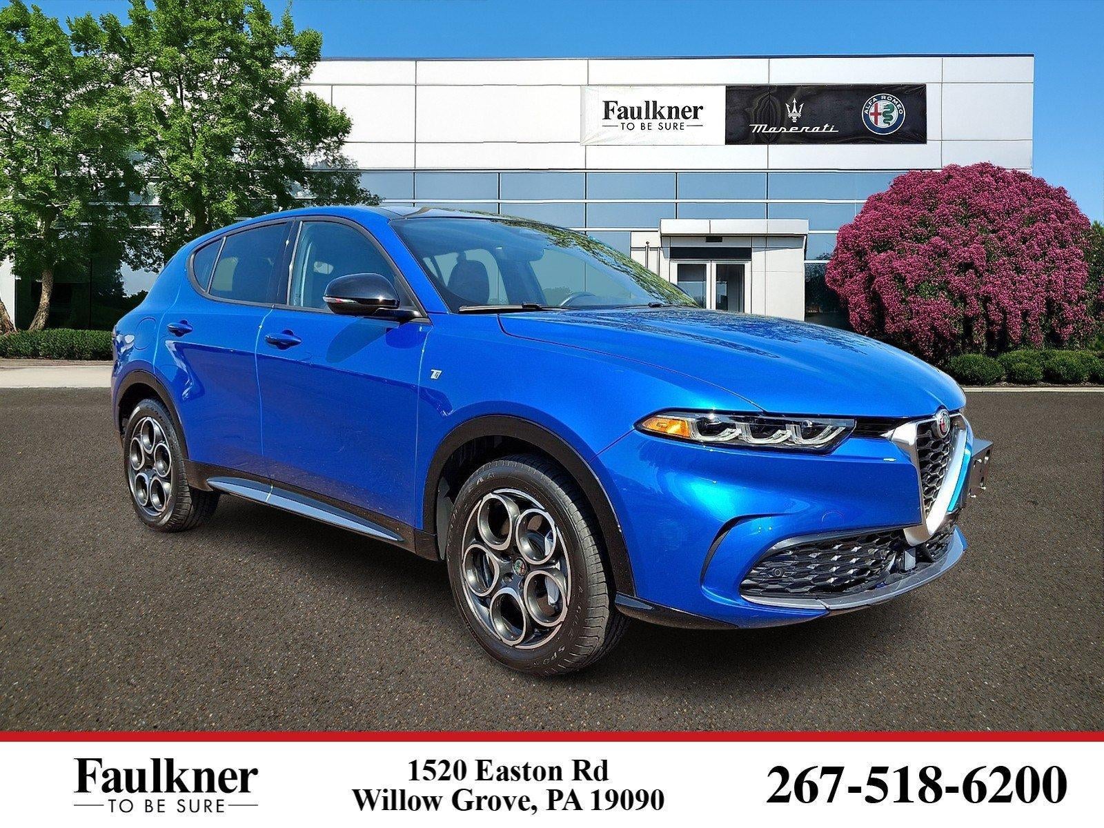 2024 Alfa Romeo Tonale Ti EAWD in Misano Blue Metallic — front three-quarter view
