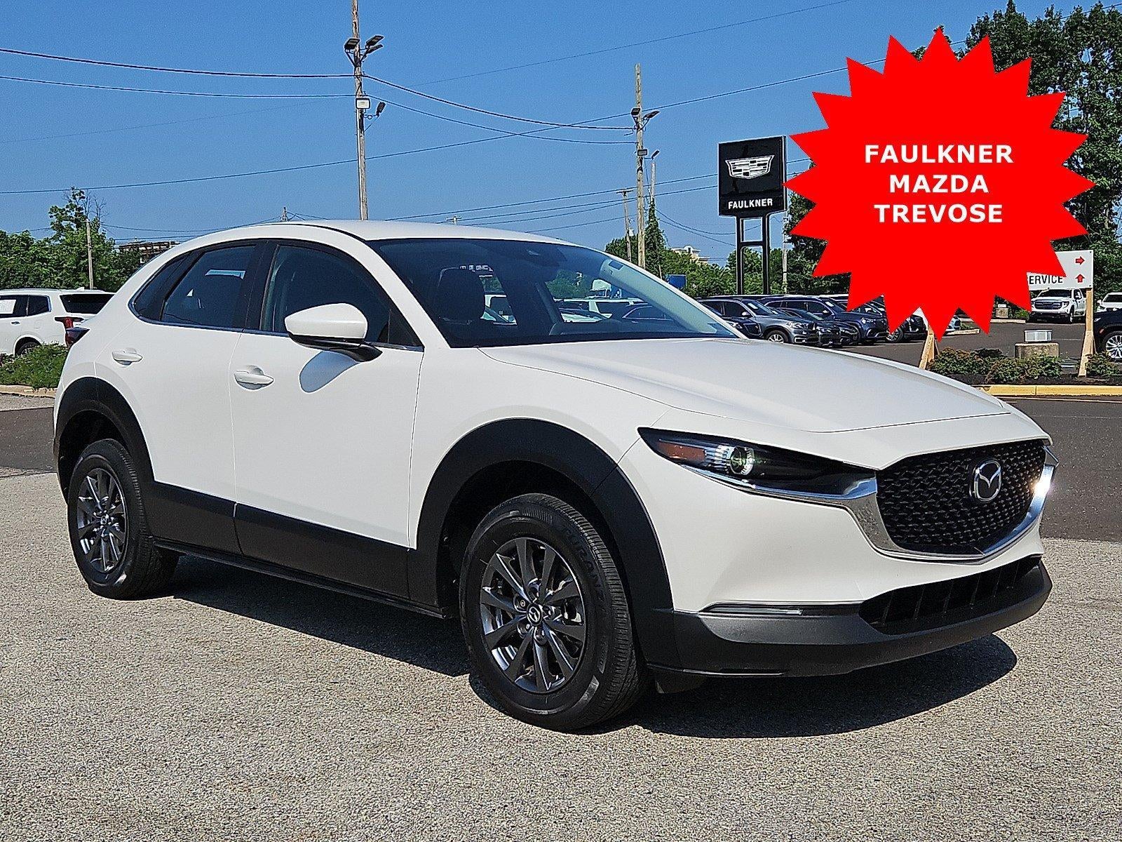 2021 Mazda Mazda CX-30 2.5 S AWD in Snowflake White Pearl Mica — front three-quarter view