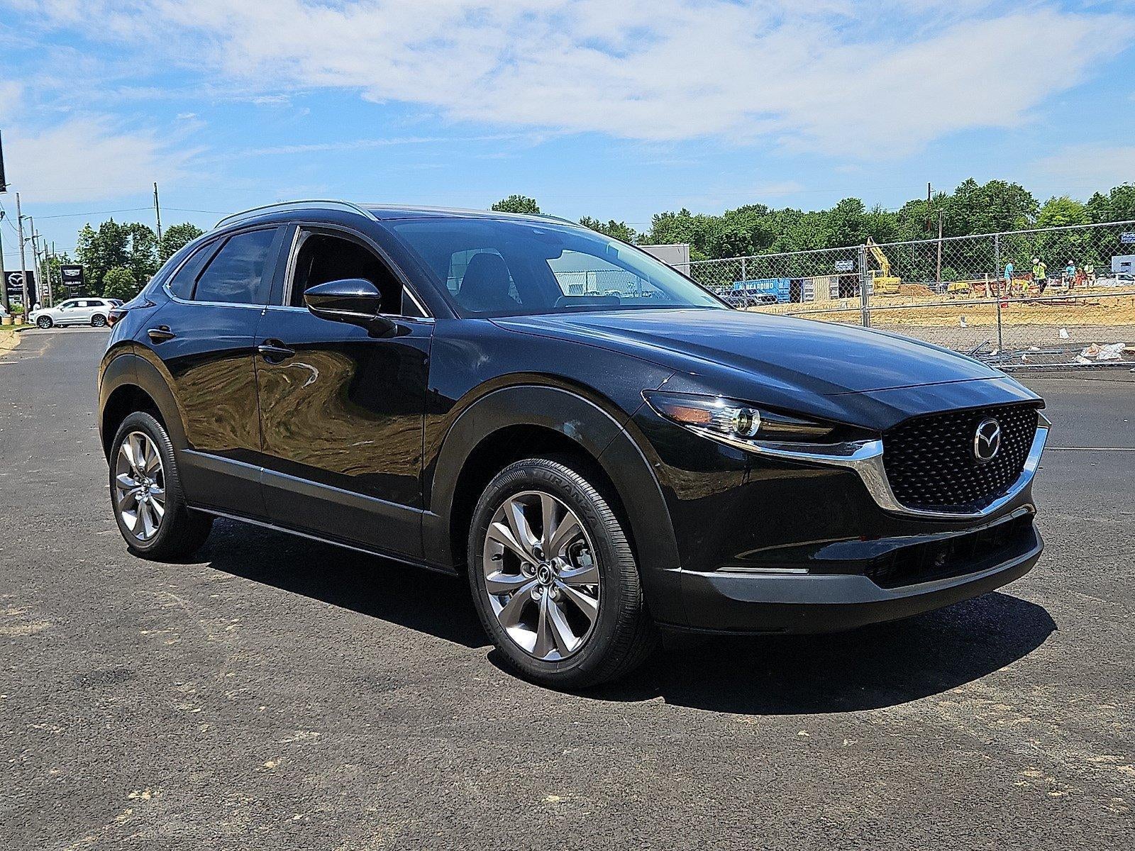 2023 Mazda Mazda CX-30 2.5 S Preferred Package AWD in Jet Black Mica — front three-quarter view