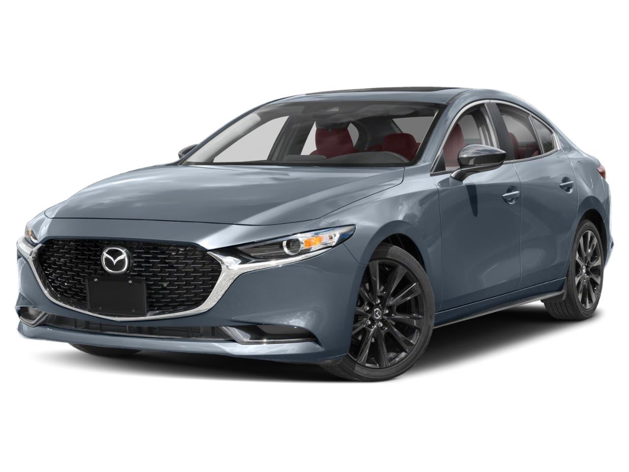 2023 Mazda Mazda3 Sedan 2.5 S Carbon Edition FWD in Polymetal Gray Metallic — front three-quarter view