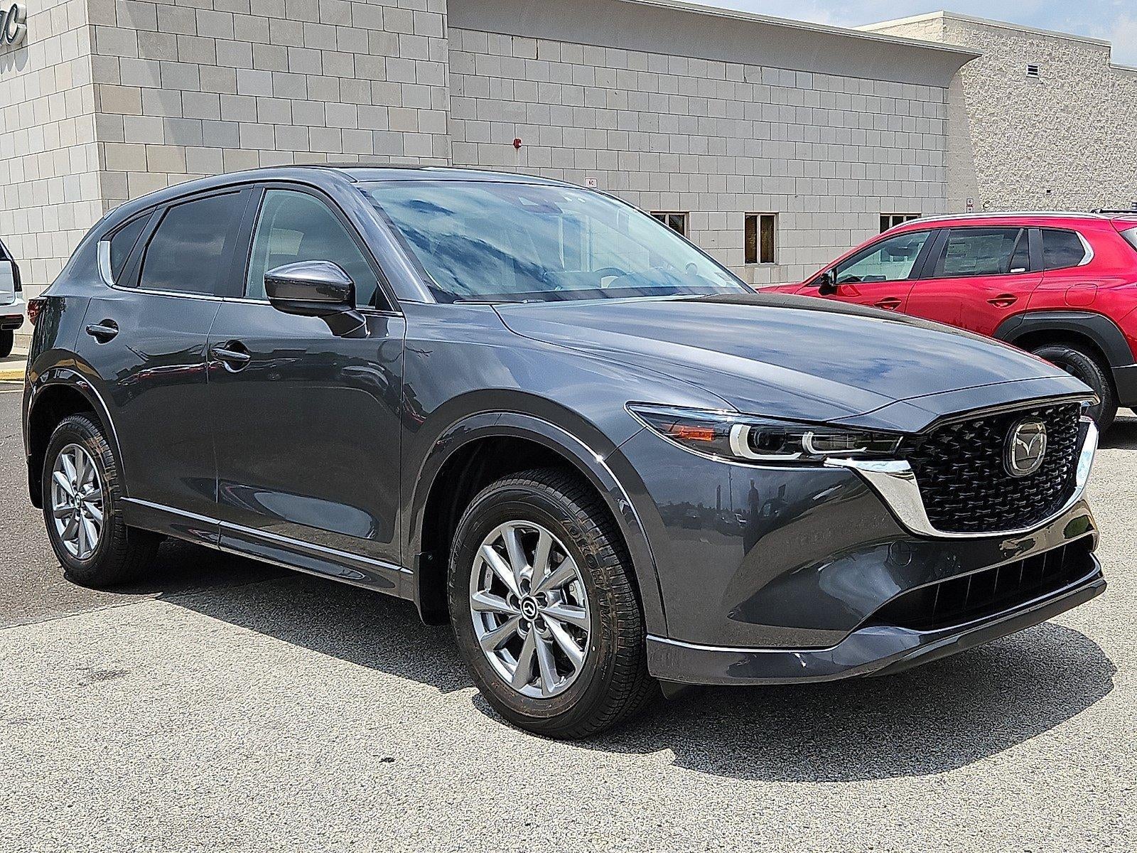 2025 Mazda Mazda CX-5 2.5 S Select Package AWD in Machine Gray Metallic — front three-quarter view