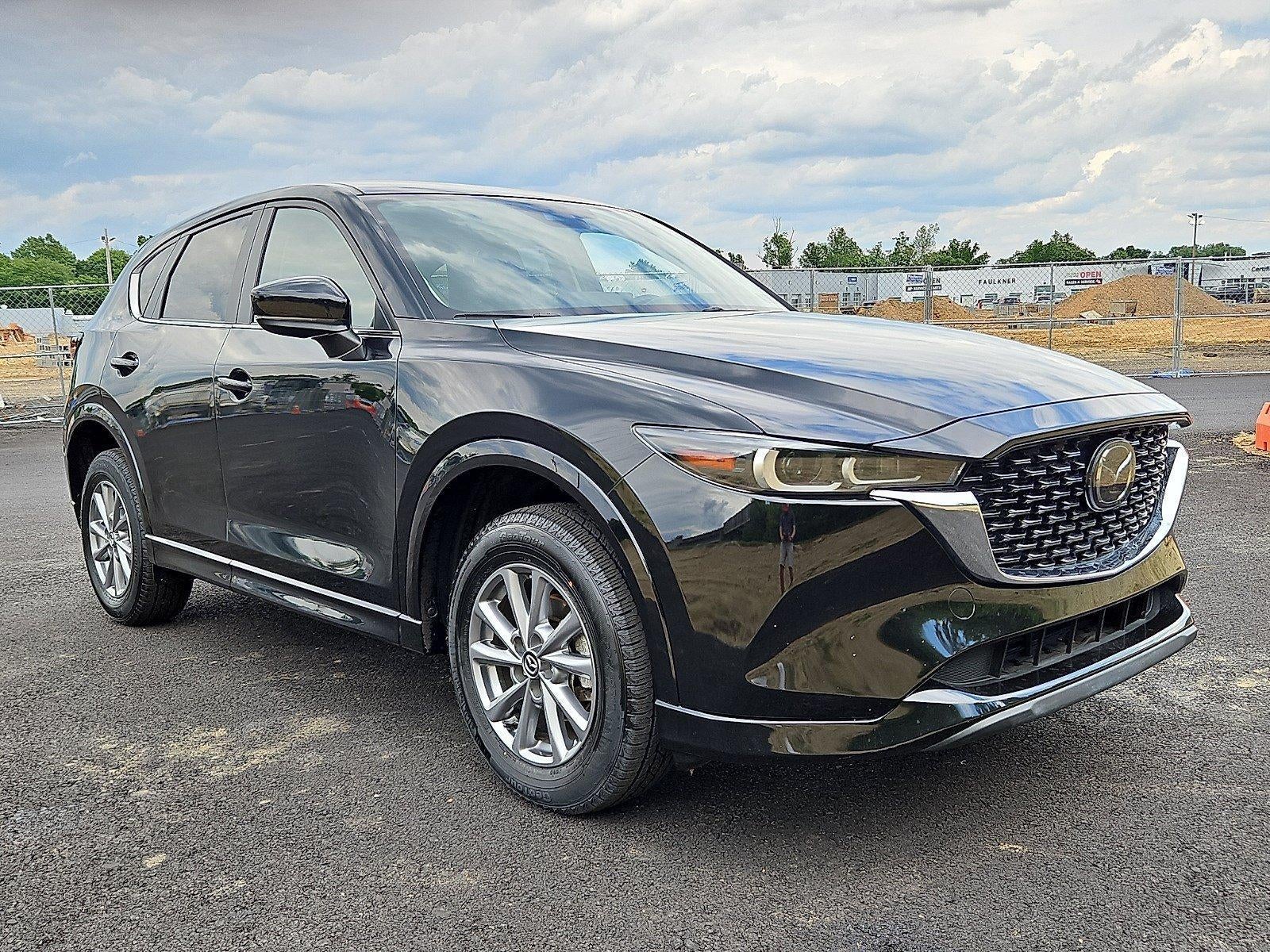 2024 Mazda Mazda CX-5 2.5 S Select Package AWD in Jet Black Mica — front three-quarter view