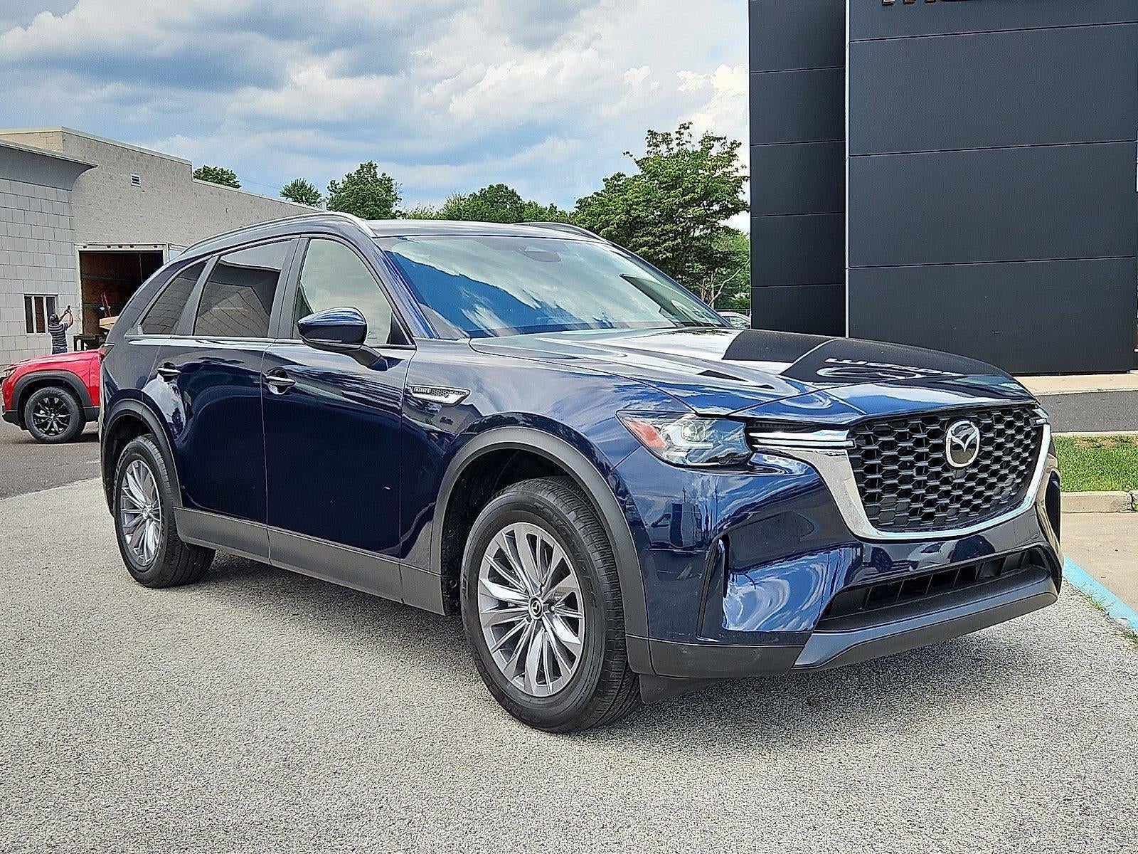 2025 Mazda Mazda CX-90 3.3 Turbo Select Package in Deep Crystal Blue Mica — front three-quarter view