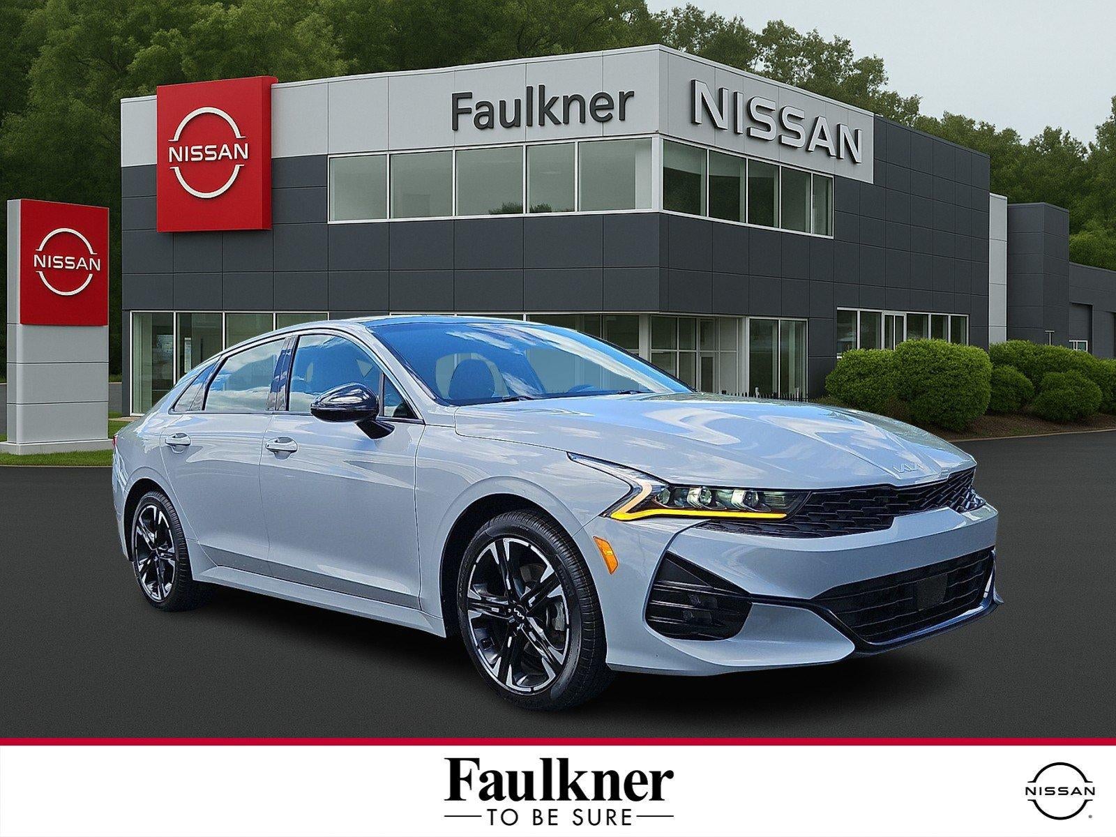 2024 Kia K5 GT-Line Auto FWD in Wolf Gray — front three-quarter view