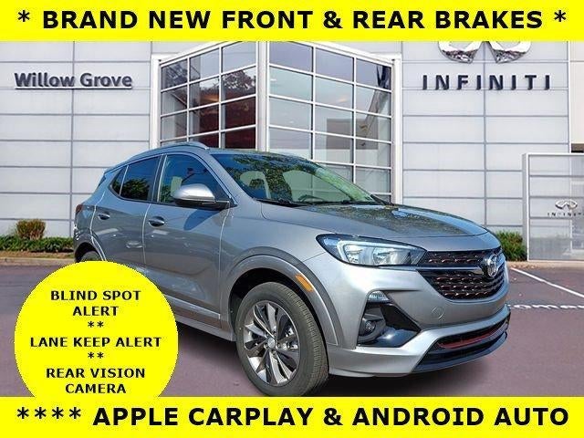 2023 Buick Encore GX Select AWD in Moonstone Gray Metallic — front three-quarter view