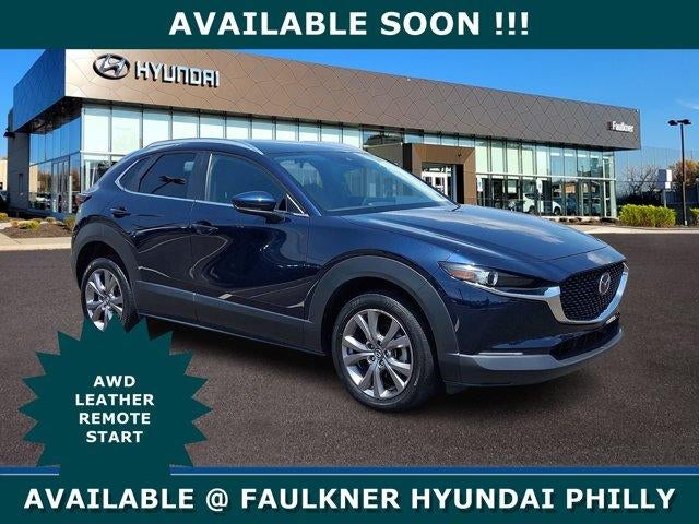 2023 Mazda Mazda CX-30 2.5 S Select Package AWD in Deep Crystal Blue Mica — front three-quarter view